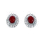 Genuine Sterling Silver Coral Concho Post Earrings JX129767